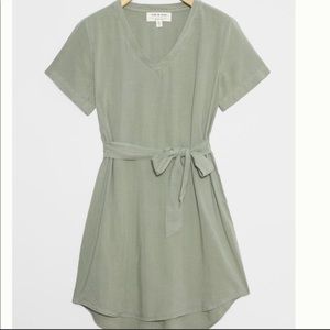 Cloth & Stone Anthropologie Green Tie Dress